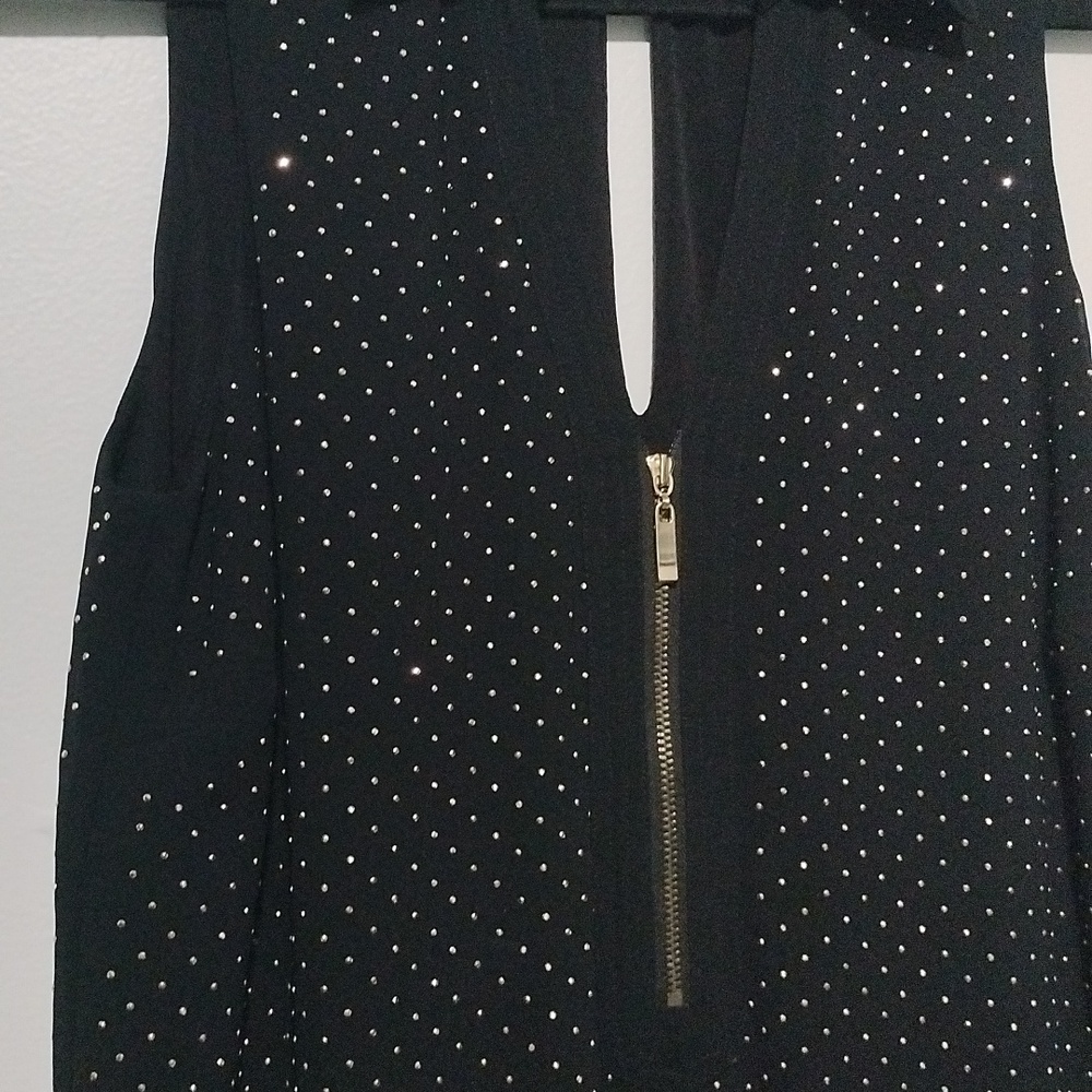 Cache Gold Studded Romper Size Small - image 6